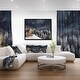 preview thumbnail 2 of 5, Designart "Night Forest Christmas Tree" Landscape Framed Canvas Art Print