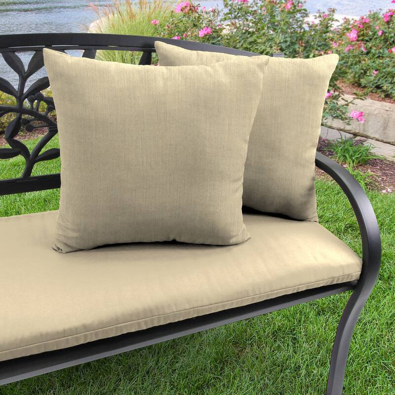 Sunbrella 18" x 18" Outdoor Throw Pillow - Set of 2 - 18'' L x 18'' W x 4'' H