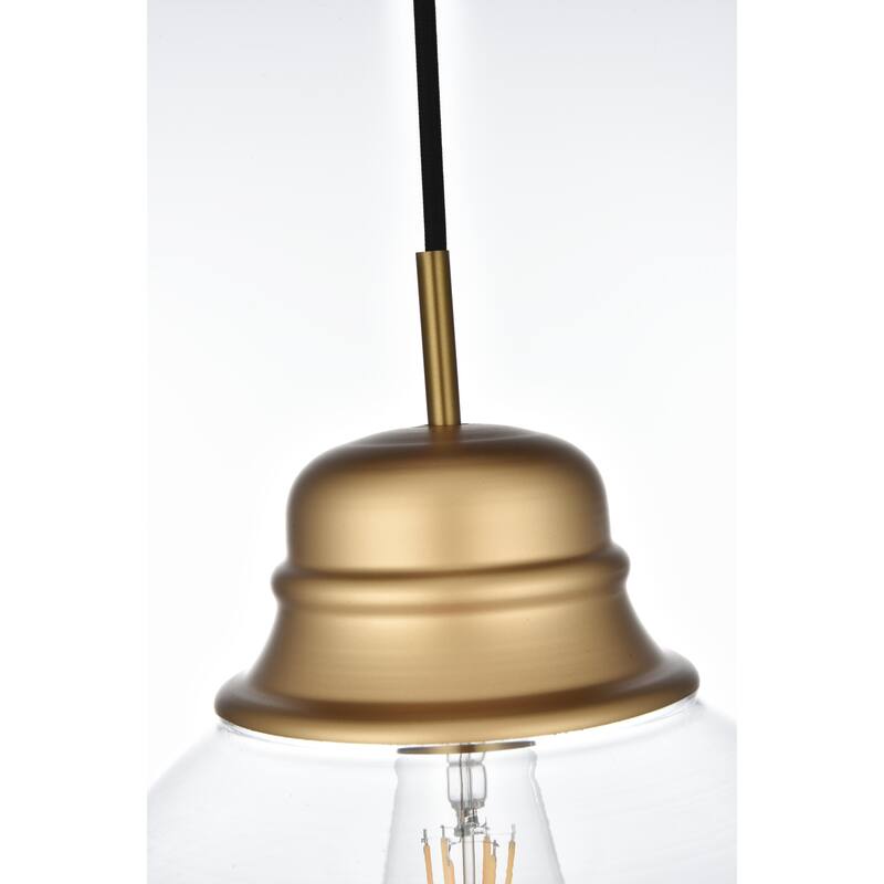 1-Light Pendant with 8 inch Clear Glass
