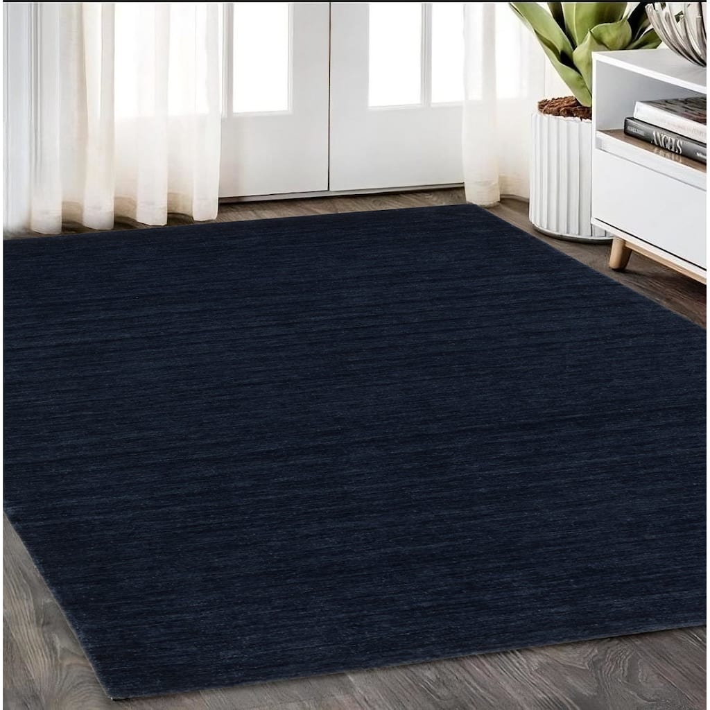 HomeRoots Solid Color Casual Rectangle Area Rug - 95.67 in. x 59.84 in. x 0.59 in.