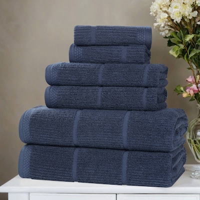 Superior Milo Smart Twist Viscose Cotton Blend 6 Piece Towel Set