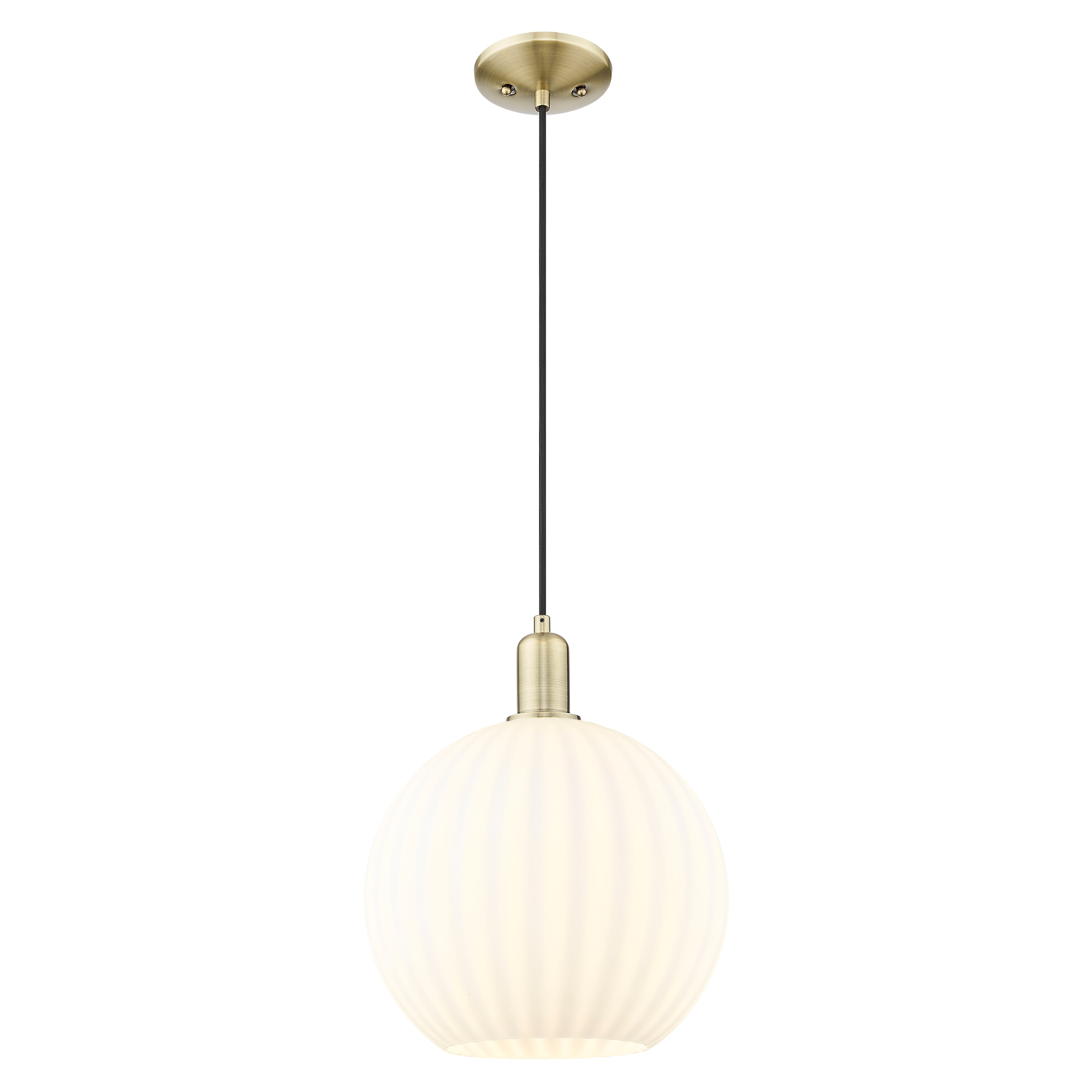 Innovations Lighting Endless Possibilities Arcadia - White Venetian - 1 Light 12" Cord Hung Mini Pendant