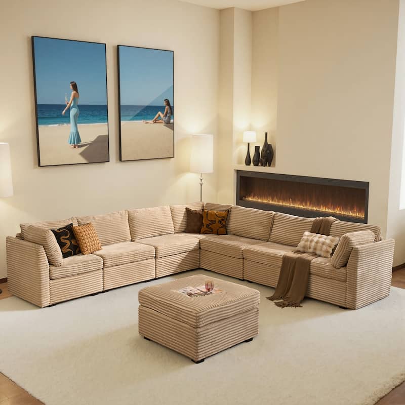 OVIOS Modern Minimalist L-Shaped Sofa​