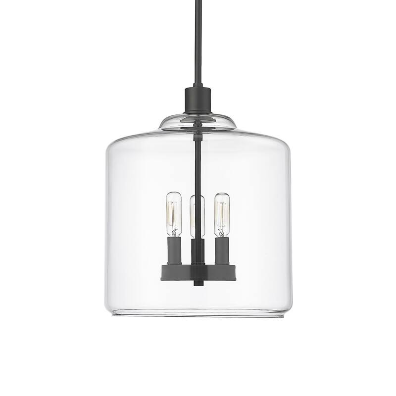 Millennium Lighting 46933 Asheville 3 Light 12" Wide Pendant - Matte Black