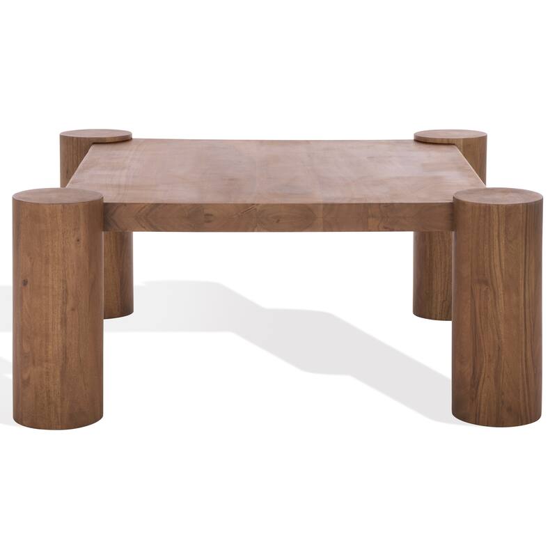 SAFAVIEH Couture Trescott Square Wood Coffee Table - 35"W x 35"D x 15"H - Natural