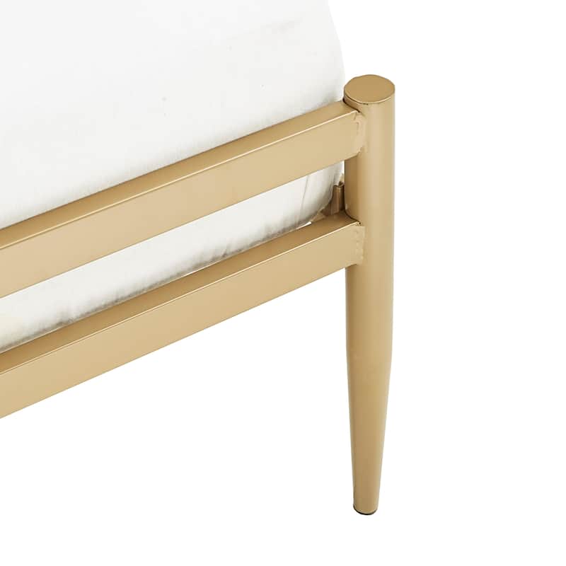 Parkcrest Gold Finish Metal Twin Bed by iNSPIRE Q Bold