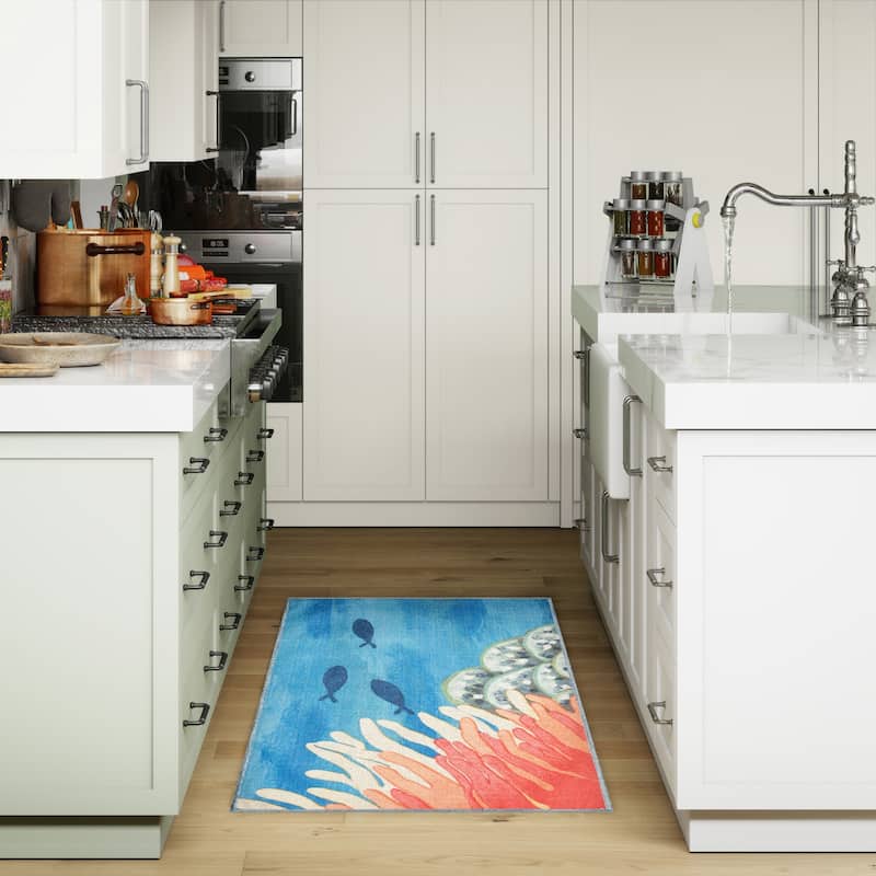 Liora Manne Impressions Reef Border Indoor/Outdoor Mat