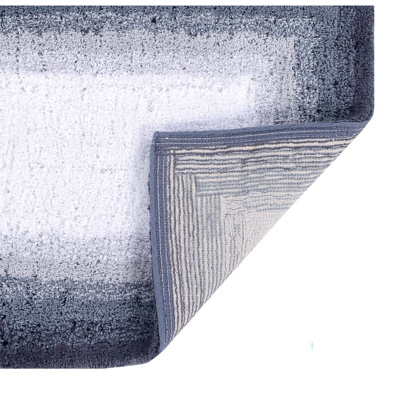 Better Trends 100% Cotton Super Soft & Highly Water Absorbent Bathroom Rugs-Torrent Collection Tufted Machine Washable Bath Mats