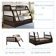 preview thumbnail 5 of 7, Espresso Twin over Full Solid Wood Bunk Bed with Two Storage Drawers