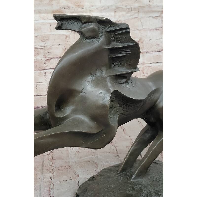 Abstract Bronze Stallion – Modern Equine Sculpture For Contemporary Décor