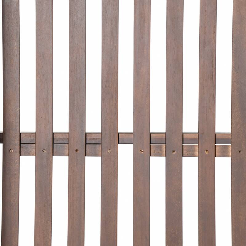Patio Wooden Porch Swing Daybed Frame, Garden Swing Bench Chair with 4 Hanging Ropes (Cushions and pillows not included)
