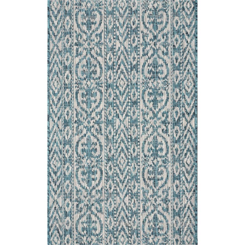 Sevita Entwined Geometric Indoor/Outdoor Accent Rug