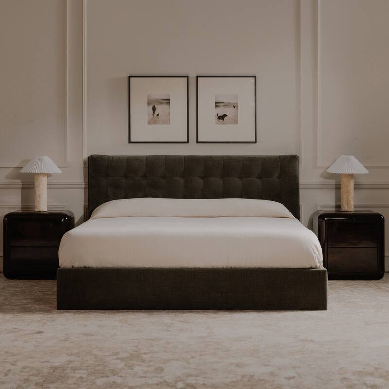 NADAAL STUDIOS Zerina Framed Print 2, Misty Beach Scene with Textured Mat and Solid Wood Frame