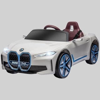 BMW i4 12V Ride-On Car for Kids with Remote Control, Horn, Music, Suspension, and Lights, for Ages 3-6聽