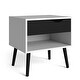 preview thumbnail 1 of 12, Carson Carrington Hjo 1-drawer Nightstand White/Black Matte