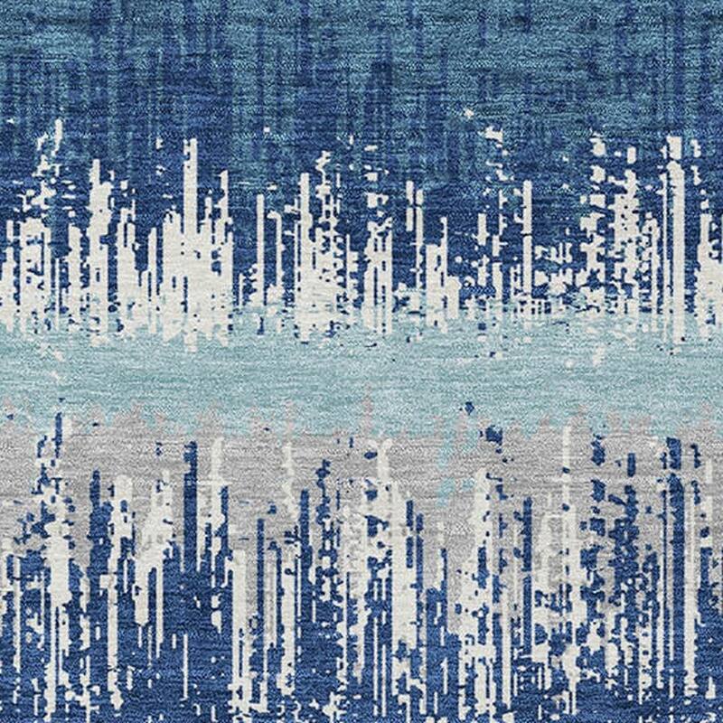 HomeRoots Striped Transitional Rectangle Outdoor Rug