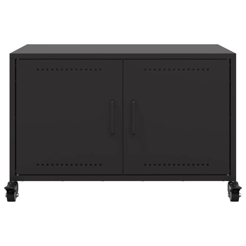 vidaXL TV Stand Entertainment Center Furniture Living Room Cold-rolled Steel - 15.4 x 26.8 x 17.1