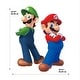 preview thumbnail 6 of 6, Super Mario Luigi And Mario Giant Peel and Stick Wall Decals by RoomMates
