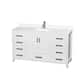 Option White / White Quartz Top / Brushed Chrome Hardware