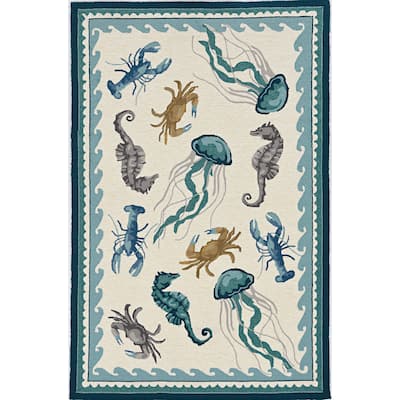 Stonely Sealife Handmade Rug by Havenside Home