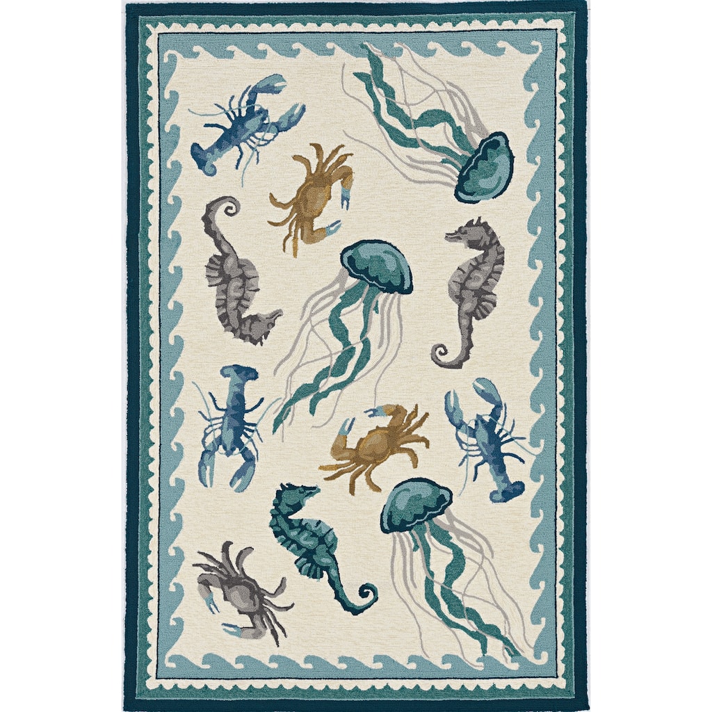 Stonely Sealife Handmade Rug by Havenside Home