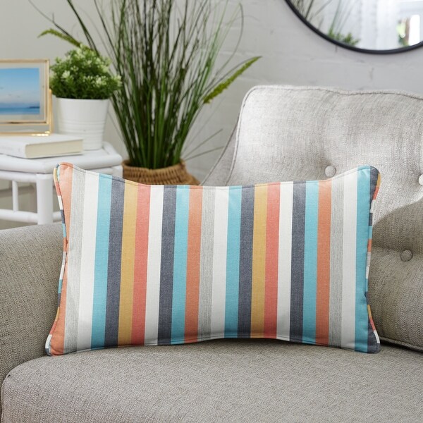 Sunbrella Indoor Outdoor Surround Sunrise Lumbar Pillows Set of 2 On Sale Bed Bath Beyond 31270864