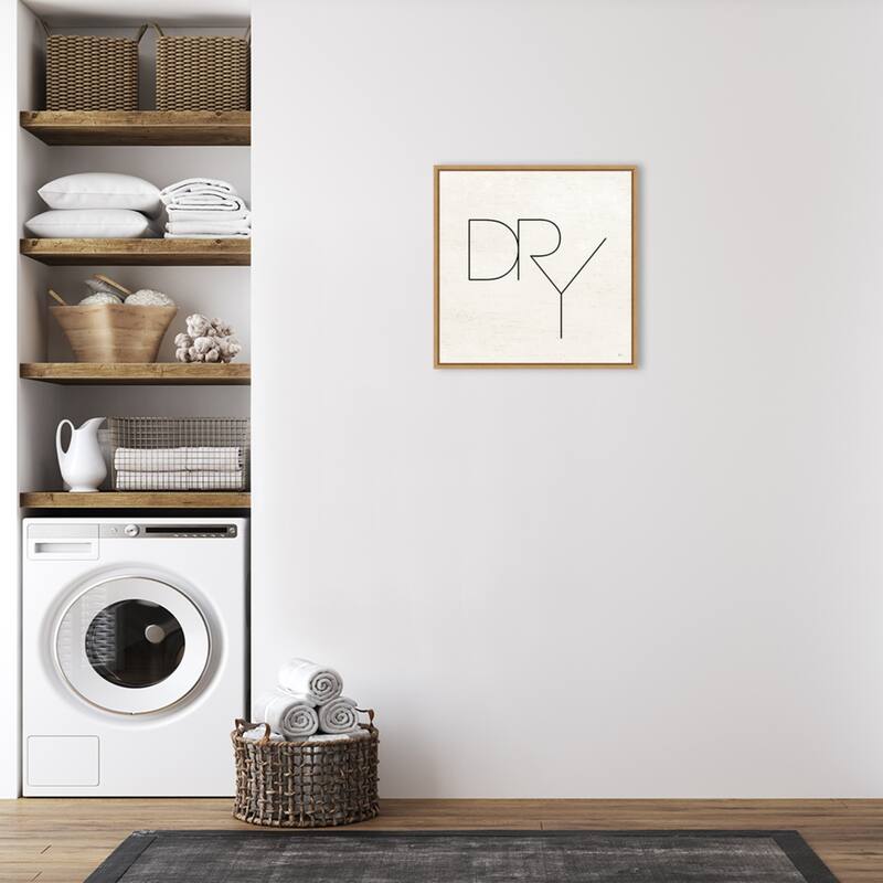 Wash Dry Fold II Laundry by Jess Aiken Framed Canvas Wall Art Print