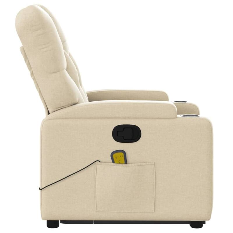 vidaXL Stand up Massage Recliner Chair Power Lift Wingback Armchair Fabric