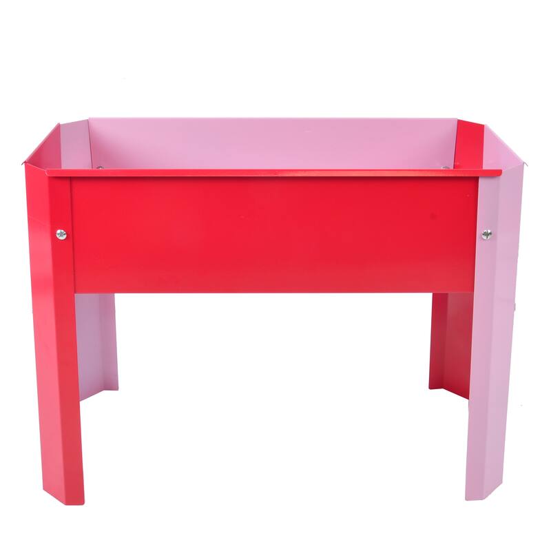 Outdoor Galvanized Raised Garden Bed Elevated Garden Planter Flowerpot Box with Legs for Gardening Vegetables Flower