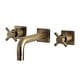 preview thumbnail 23 of 22, Kingston Brass Concord Two-Handle 3-Hole Wall Mount Bathroom Faucet
