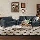 preview thumbnail 1 of 3, 3 Pieces Living Room Sets Dark Grey