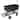 Mac Sports Double Decker Wagon: Black - Collapsible Outdoor Utility Garden Cart, 150 Lb Capacity, 32.5 x 17.5 x 10.5"
