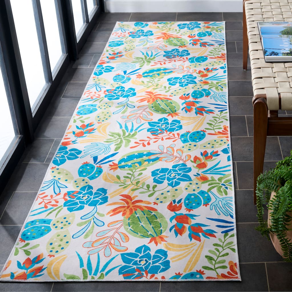 SAFAVIEH Malibu Gulbahar Machine Washable Slip Resistant Rug