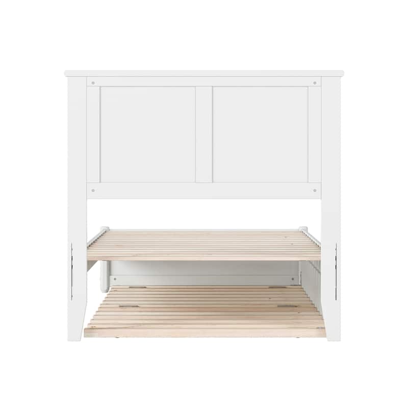 Felicity Platform Bed with Panel Footboard and Twin Trundle