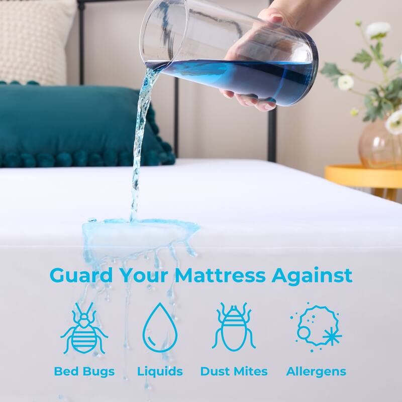Linenspa Encasement Mattress Protector - White