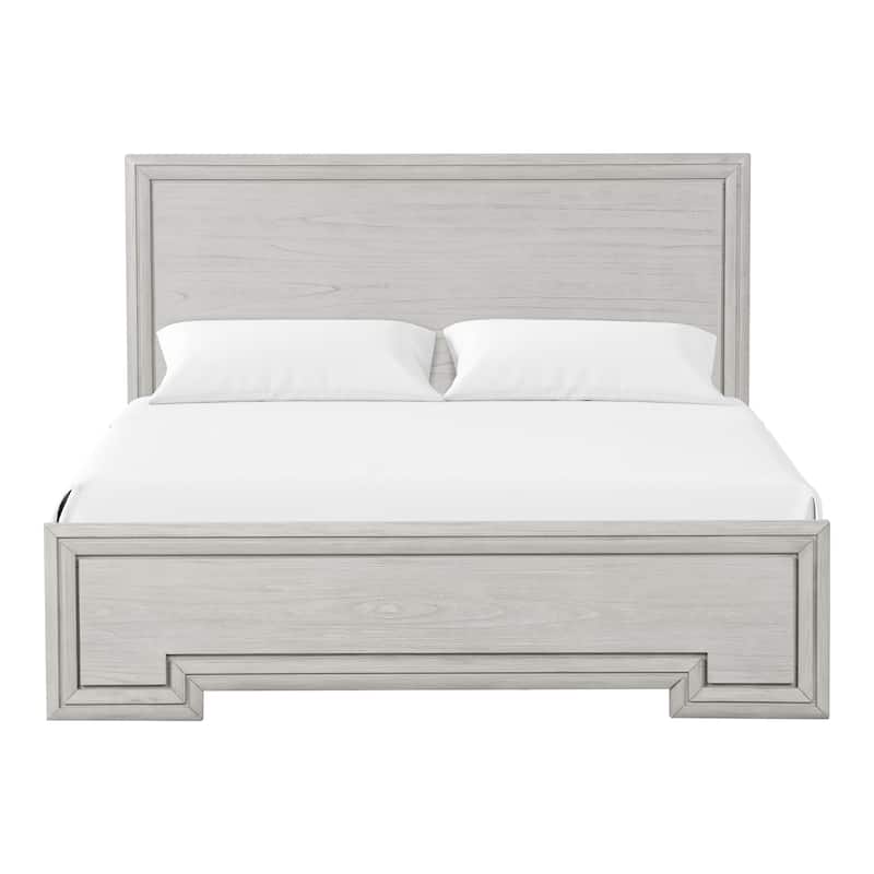 Furniture of America Klasiin 5-Piece Rustic White Wood Panel Bedroom Set