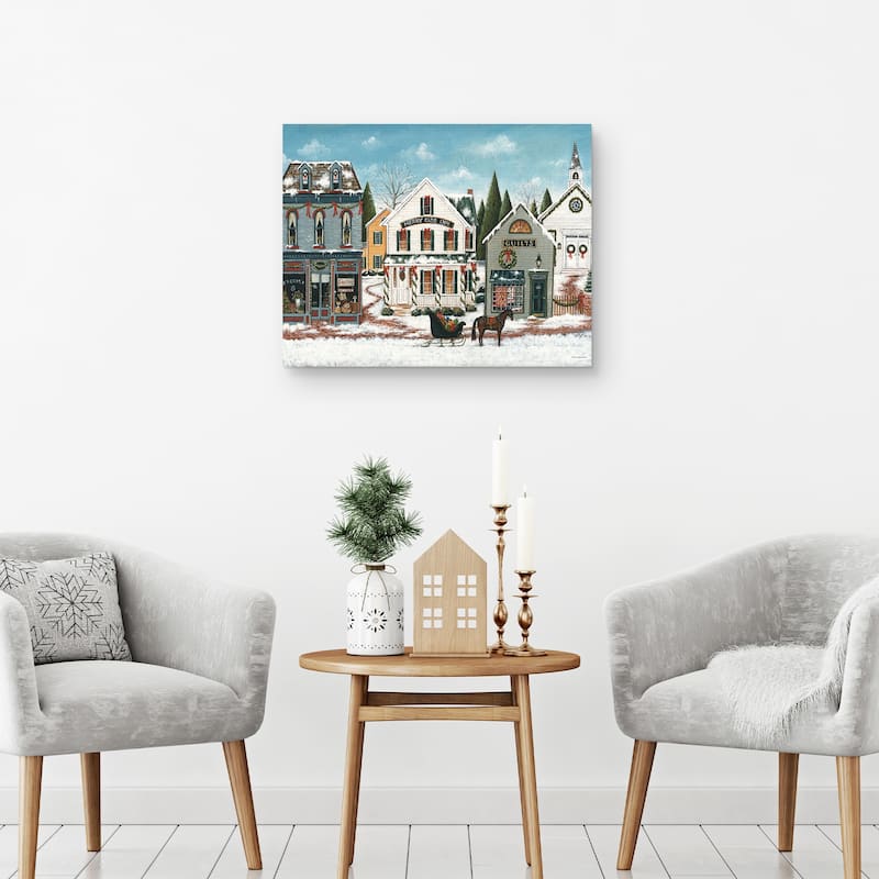 Christmas Village I by David Carter Brown Canvas Art Print