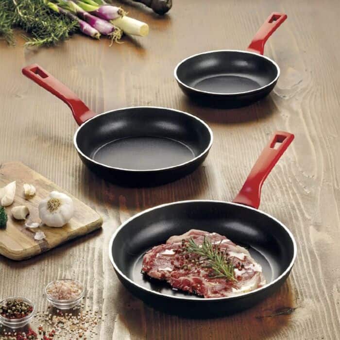 Flonal Forged Aluminum Non-Stick Frying Pan Set of 3