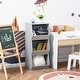 preview thumbnail 7 of 5, Kids Storage Shelf with Safety Features and Durable Gray Design - 15"L x 13.5"W x 35.5"H