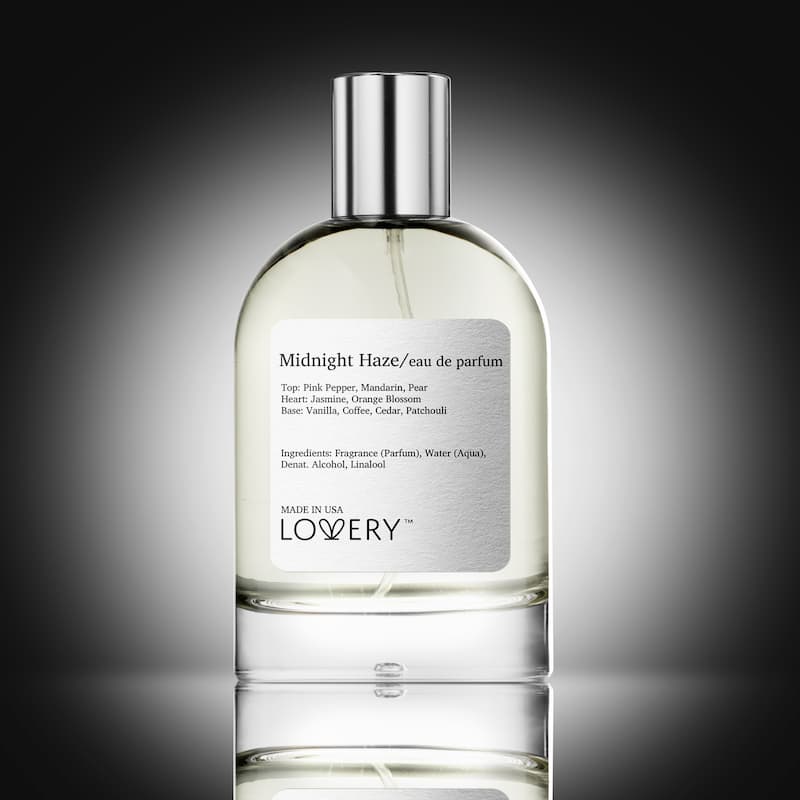 Lovery Midnight Haze Eau de Parfum Spray, Made in USA, 3.4 oz