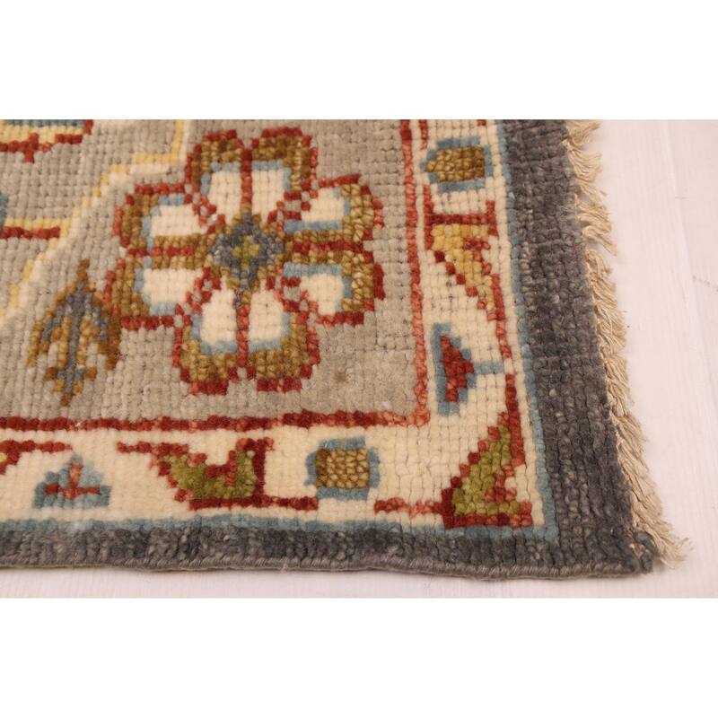 ECARPETGALLERY Hand-knotted Jules Serapi Dark Grey Wool Rug - 9'3 x 12'1