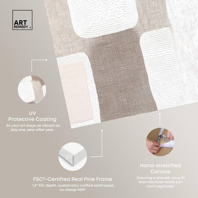 Stucco Squares I Canvas by Art Remedy, Gallery Wrapped