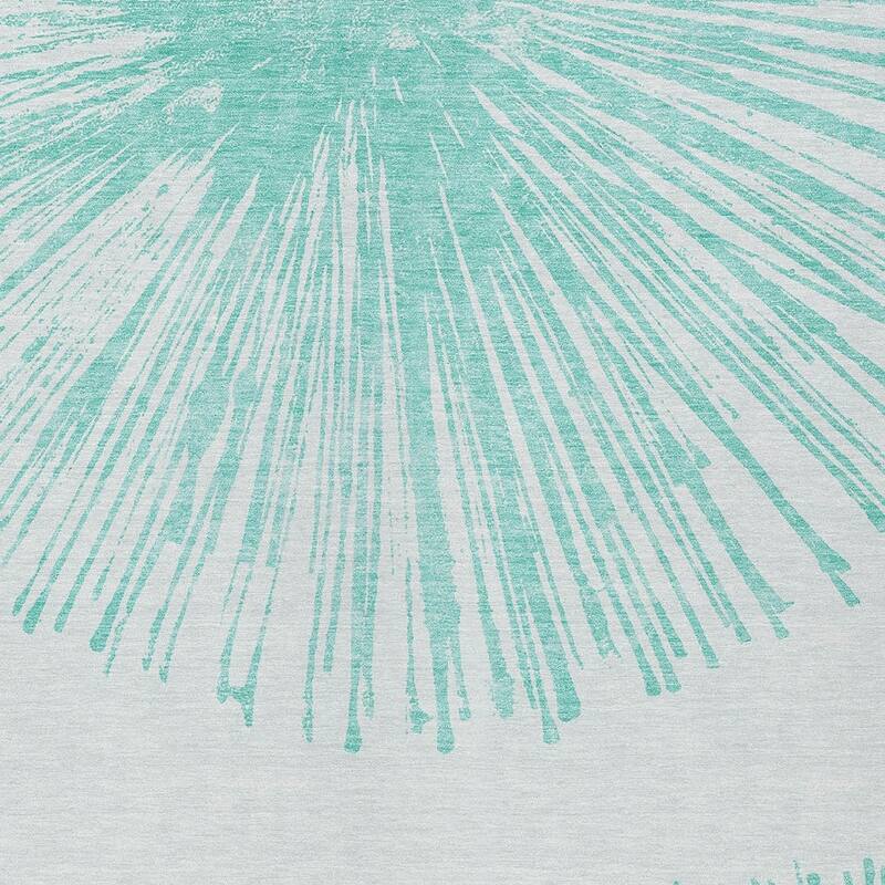 HomeRoots Abstract Transitional Rectangle Outdoor Rug