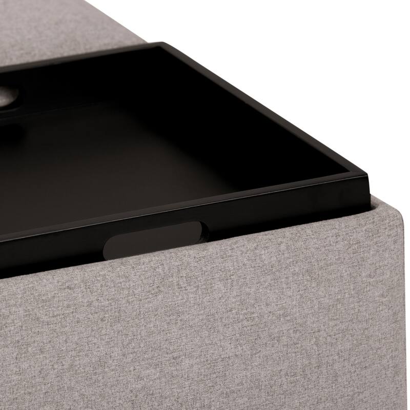 Square Coffee Table Storage Ottoman
