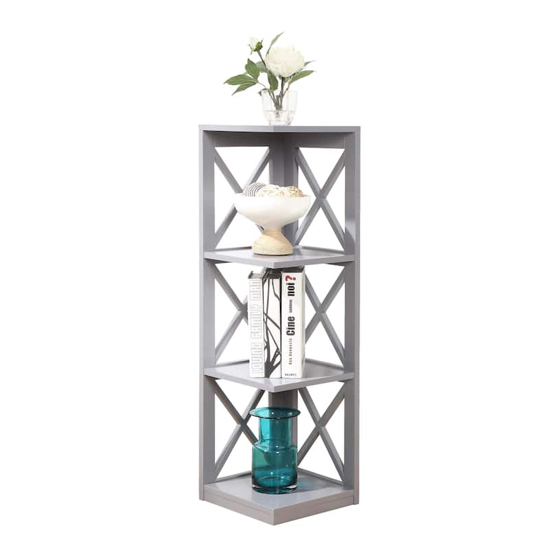 Convenience Concepts Oxford 3 Tier Corner Bookcase