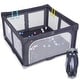 preview thumbnail 21 of 27, Honeyjoy Large Baby Playpen 50" x 50"/59" x 59" with Zipper Gate 50