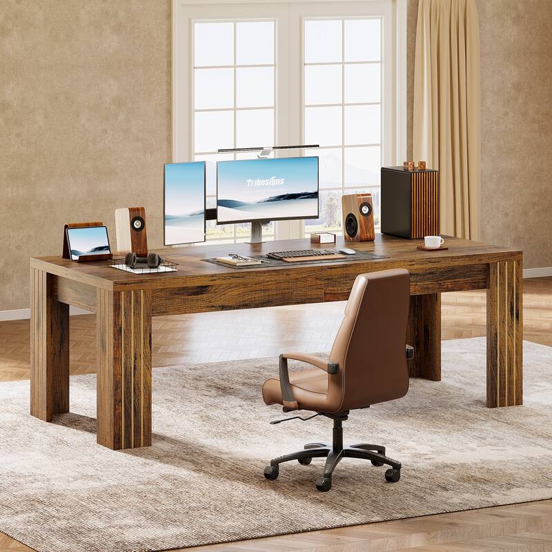 78.7-Inch Extra Long Computer Desk for 2 Person