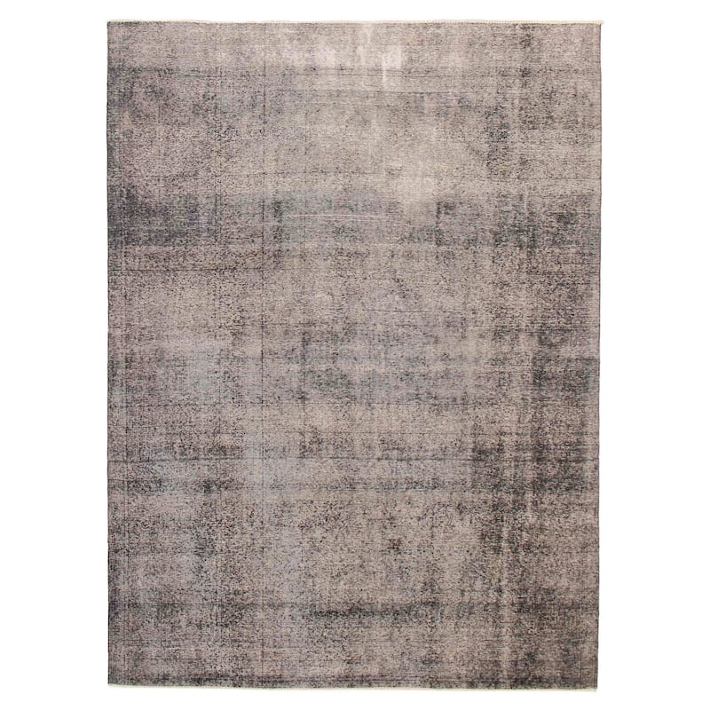 ECARPETGALLERY Hand-knotted Color Transition Dark Grey Wool Rug - 7'9 x 10'5 - Dark Grey - 7'9 x 10'5