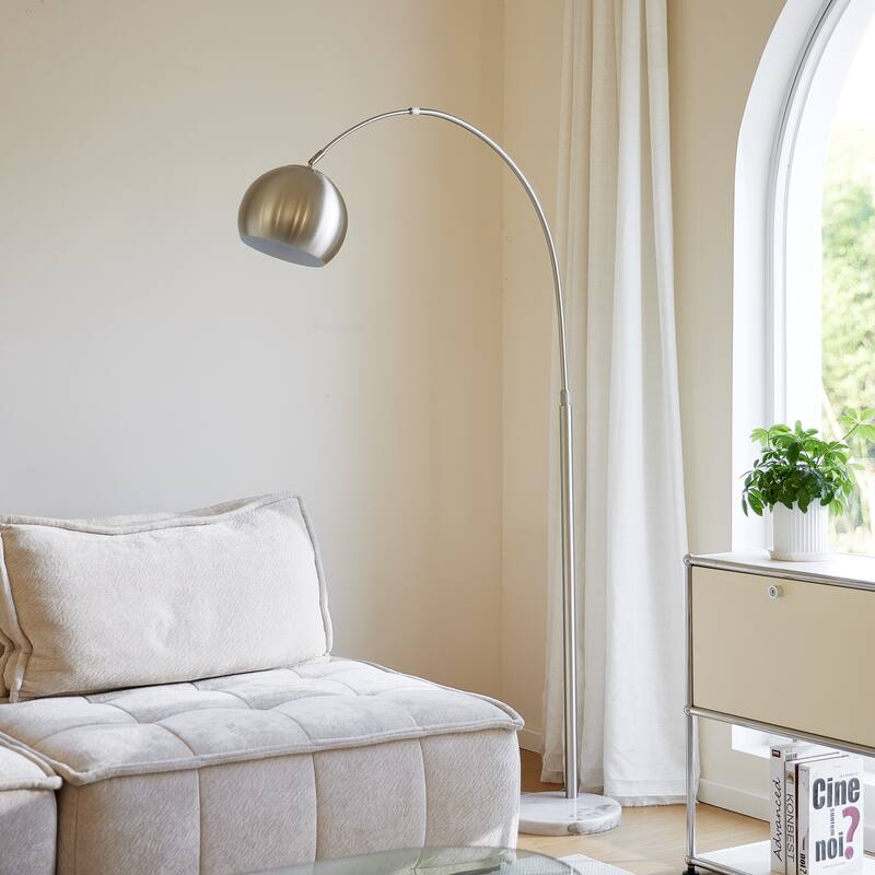 69" Modern Arching Floor Lamp with Rotatable Lamp Shade and LED Bulb