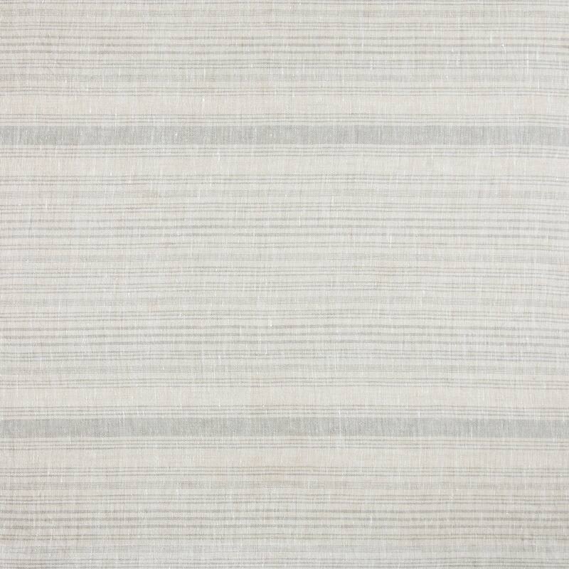 HiEnd Accents 100% French Flax Linen Variegated Stripe Duvet Cover Set, 3PC